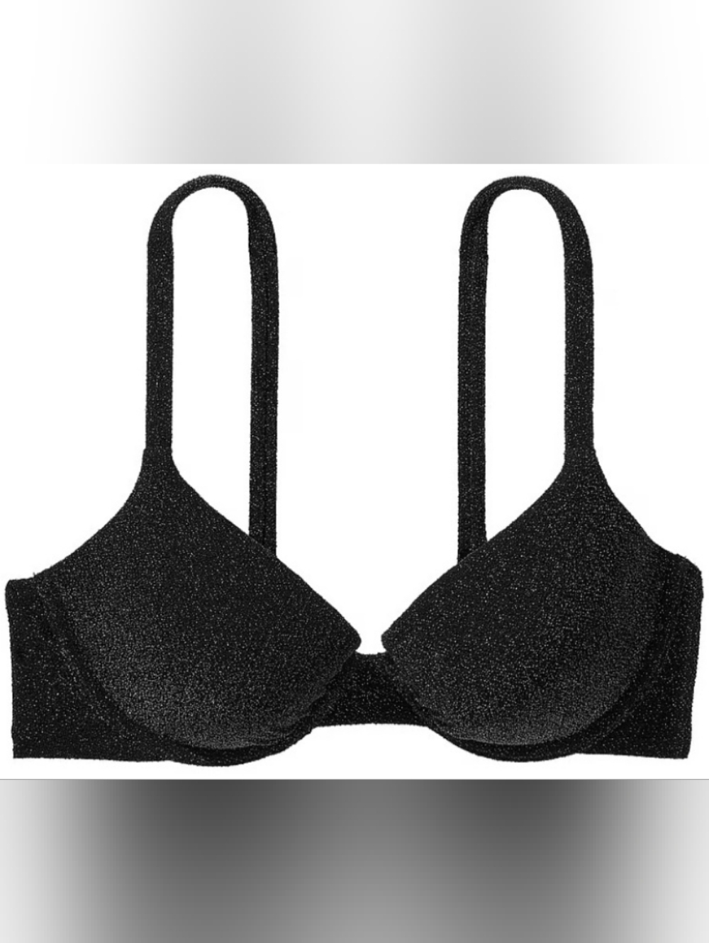 36D3 VS Swim Icon Push Up Bikini Top Black Shimmer